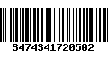 Código de Barras 3474341720502