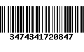 Código de Barras 3474341720847