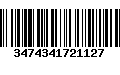 Código de Barras 3474341721127