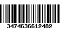 Código de Barras 3474636612482