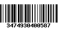 Código de Barras 3474930400587