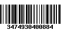 Código de Barras 3474930400884