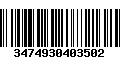 Código de Barras 3474930403502