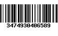 Código de Barras 3474930406589