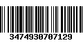 Código de Barras 3474930707129