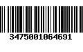 Código de Barras 3475001064691