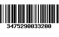 Código de Barras 3475290033200