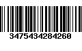 Código de Barras 3475434284260