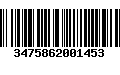 Código de Barras 3475862001453