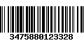 Código de Barras 3475880123328