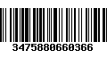 Código de Barras 3475880660366