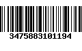 Código de Barras 3475883101194