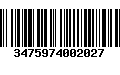 Código de Barras 3475974002027