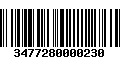 Código de Barras 3477280000230