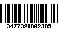 Código de Barras 3477320002385