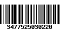 Código de Barras 3477525030220