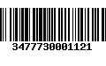 Código de Barras 3477730001121