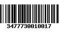 Código de Barras 3477730010017