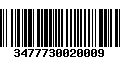 Código de Barras 3477730020009