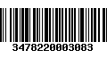 Código de Barras 3478220003083