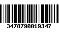 Código de Barras 3478790019347