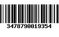 Código de Barras 3478790019354