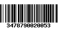 Código de Barras 3478790020053