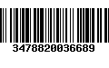 Código de Barras 3478820036689