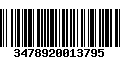 Código de Barras 3478920013795