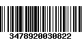 Código de Barras 3478920030822