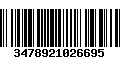 Código de Barras 3478921026695