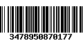 Código de Barras 3478950870177