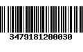 Código de Barras 3479181200030