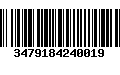 Código de Barras 3479184240019