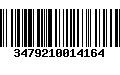 Código de Barras 3479210014164