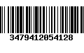 Código de Barras 3479412054128