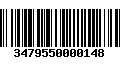 Código de Barras 3479550000148