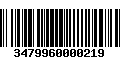 Código de Barras 3479960000219