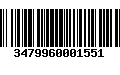 Código de Barras 3479960001551