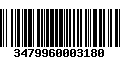 Código de Barras 3479960003180