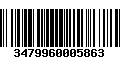 Código de Barras 3479960005863