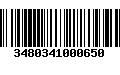 Código de Barras 3480341000650