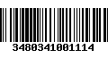 Código de Barras 3480341001114