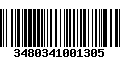 Código de Barras 3480341001305