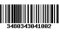 Código de Barras 3480343041002