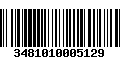 Código de Barras 3481010005129