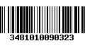 Código de Barras 3481010090323