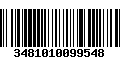 Código de Barras 3481010099548