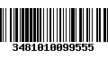 Código de Barras 3481010099555