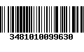 Código de Barras 3481010099630